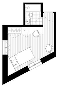 Unit Residence Lisboa Gamma Room Plan