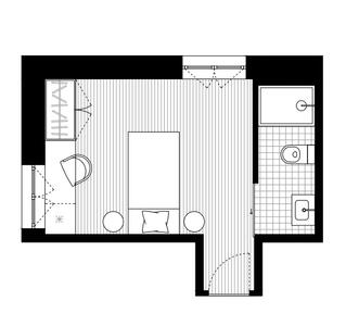 Unit Residence Lisboa Delta Room Plan