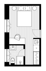 Unit Residence Lisboa Epsilon Room Plan