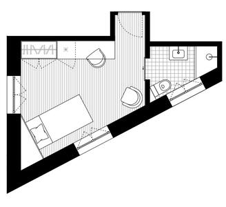 Unit Residence Lisboa Chi Room Plan