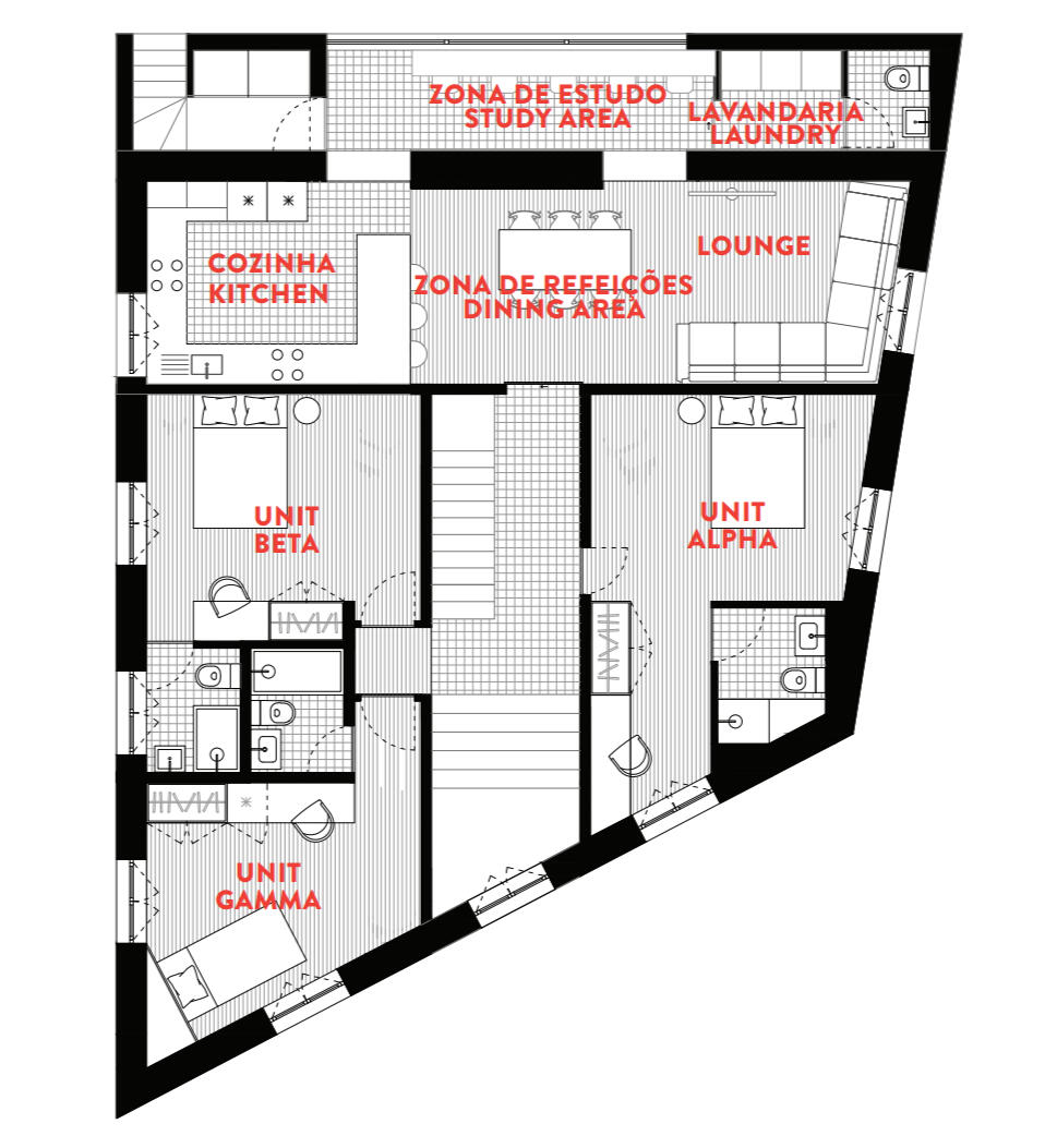 Unit Residence Lisboa Ground Floor Plan